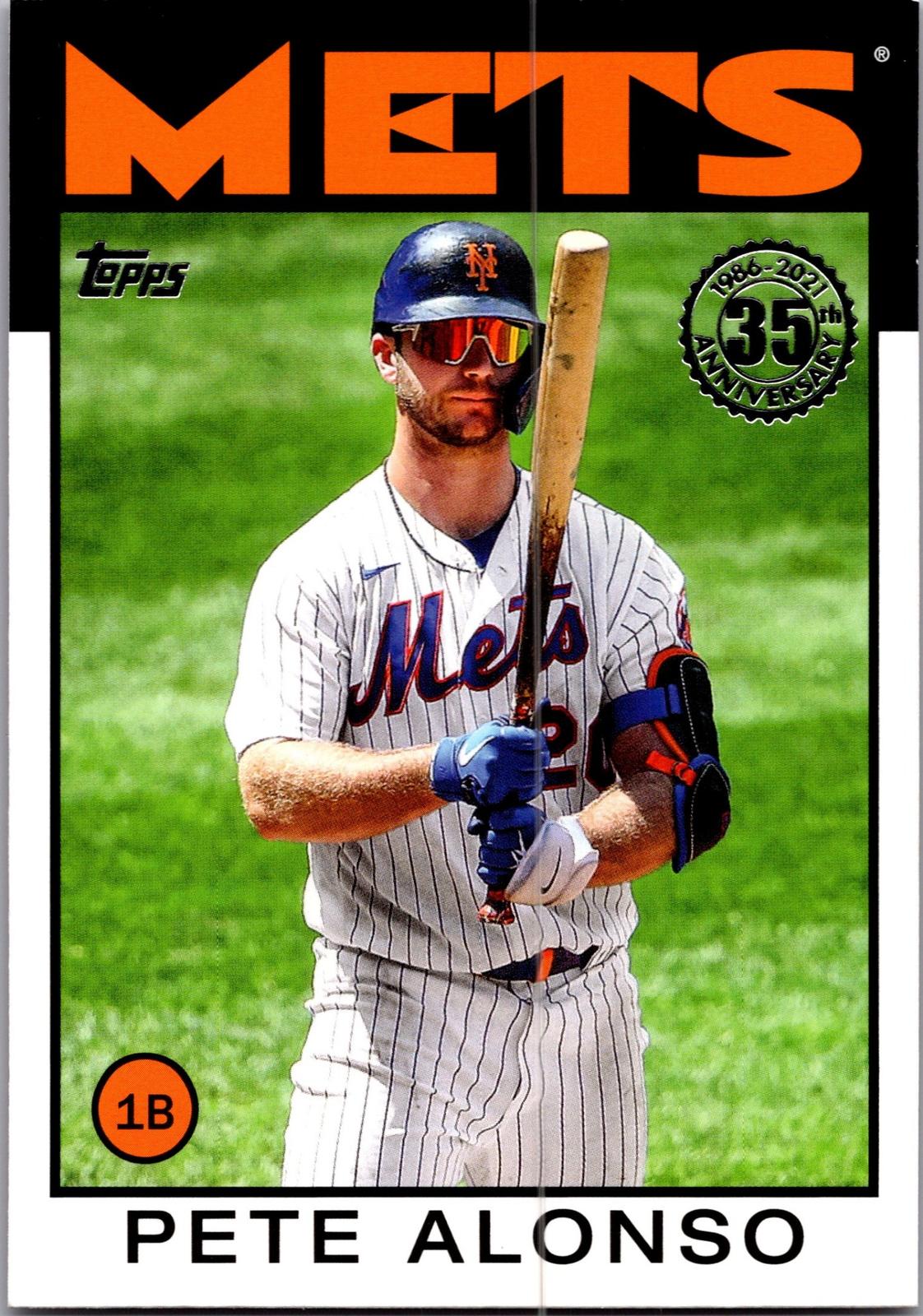 2021 Topps #86B-65 Pete Alonso 1986 Topps Baseball 35th Anniversary (Series One)