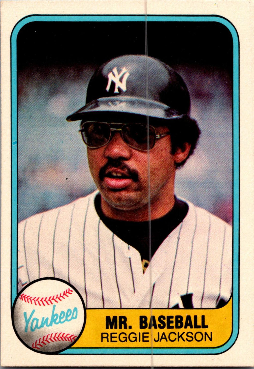 1981 Fleer #79b Reggie Jackson : "Mr. Baseball" (same front as #650)
