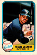 1981 Fleer #79a Reggie Jackson : With bat