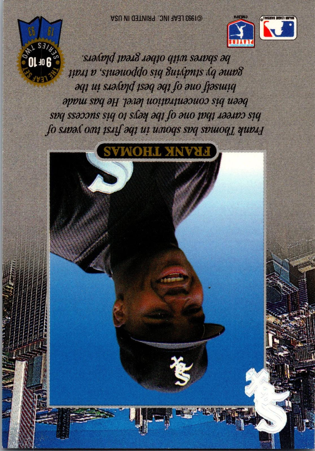 1993 Leaf #9 Frank Thomas Frank Thomas