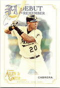 2020 Topps Allen & Ginter #DTR-2 Miguel Cabrera A Debut to Remember
