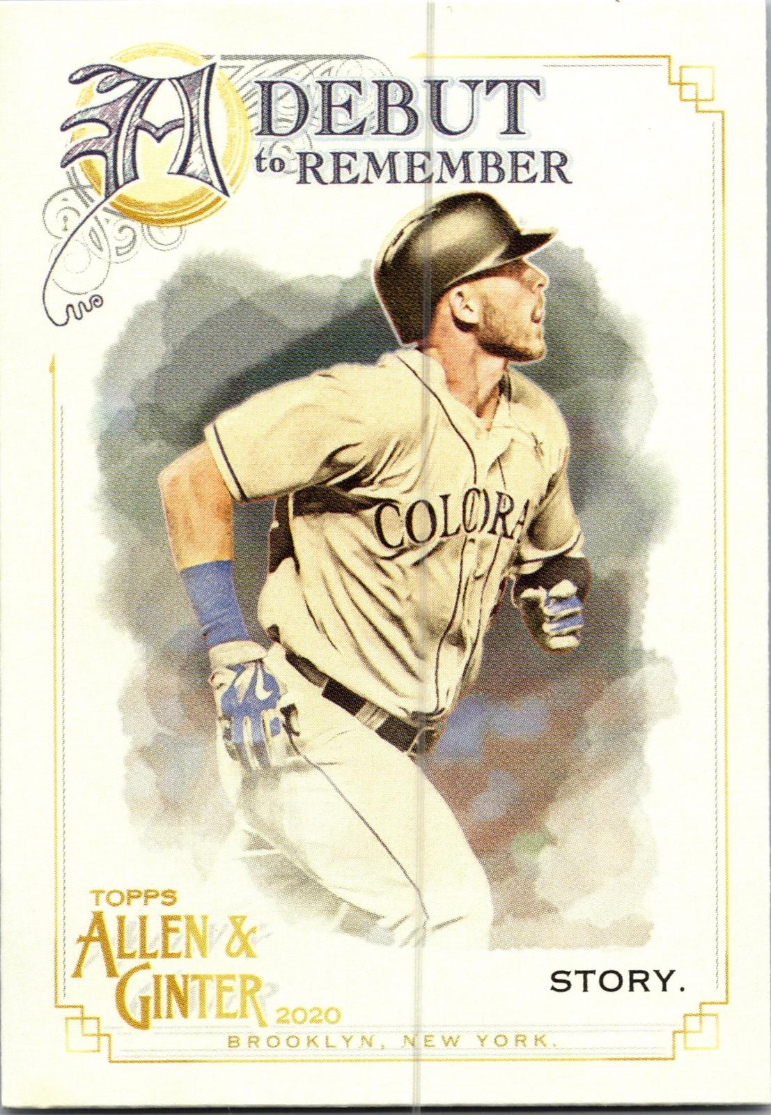2020 Topps Allen & Ginter #DTR-25 Trevor Story A Debut to Remember