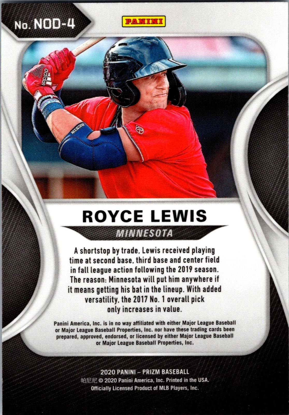 2020 Panini Prizm #NOD-4 Royce Lewis Now On Deck
