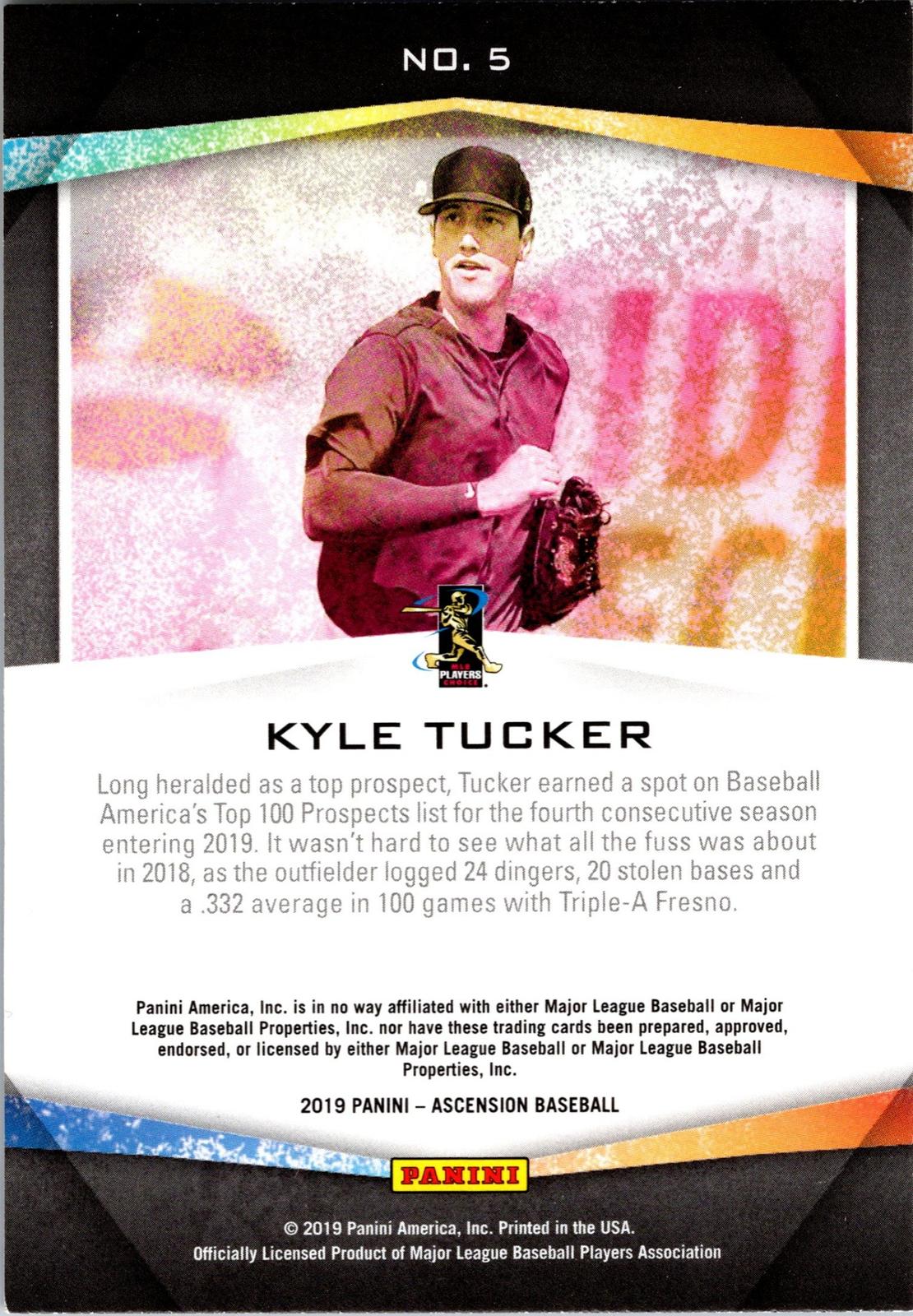 2019 Panini Chronicles #5 Kyle Tucker Ascension