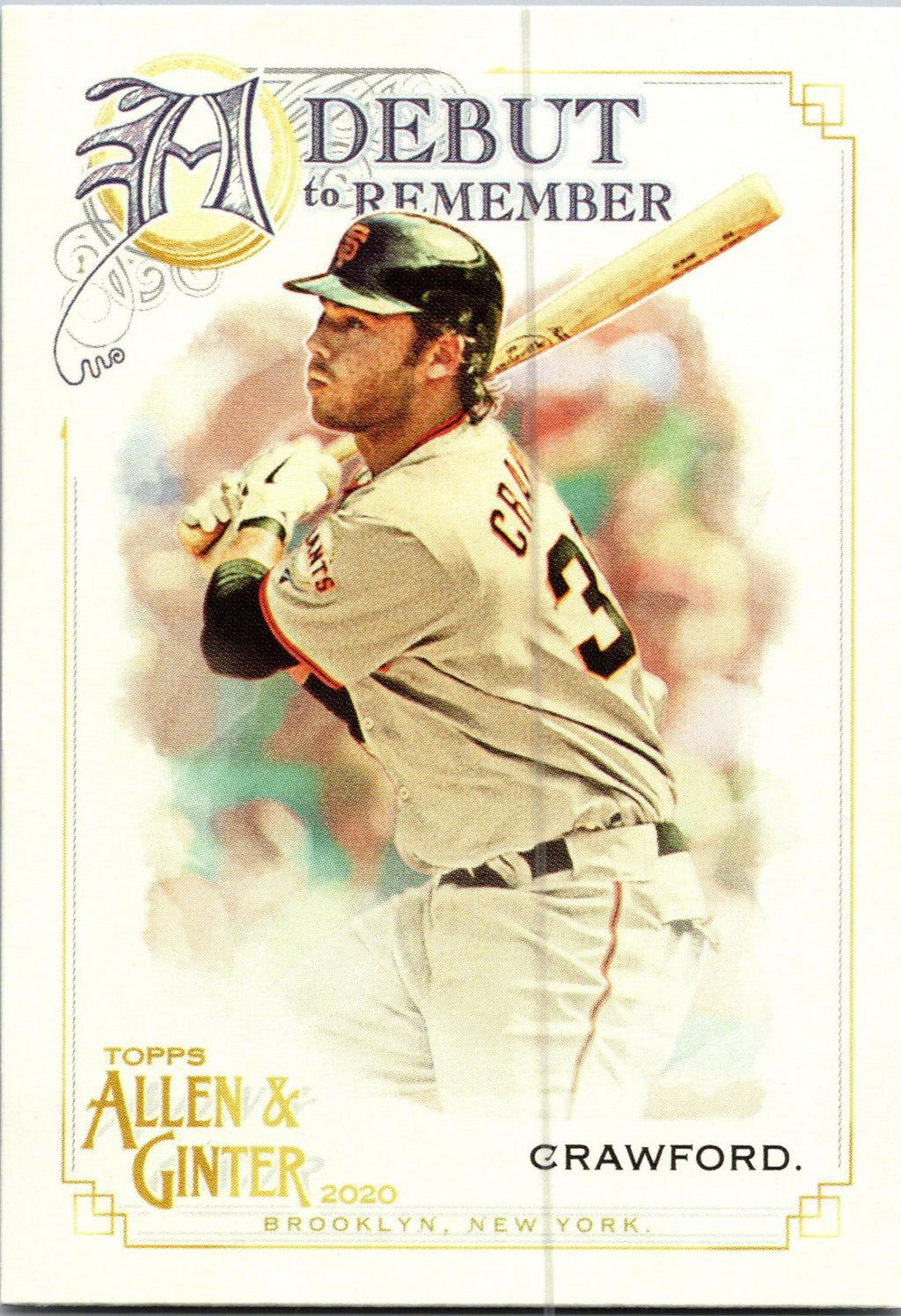 2020 Topps Allen & Ginter #DTR-5 Brandon Crawford A Debut to Remember
