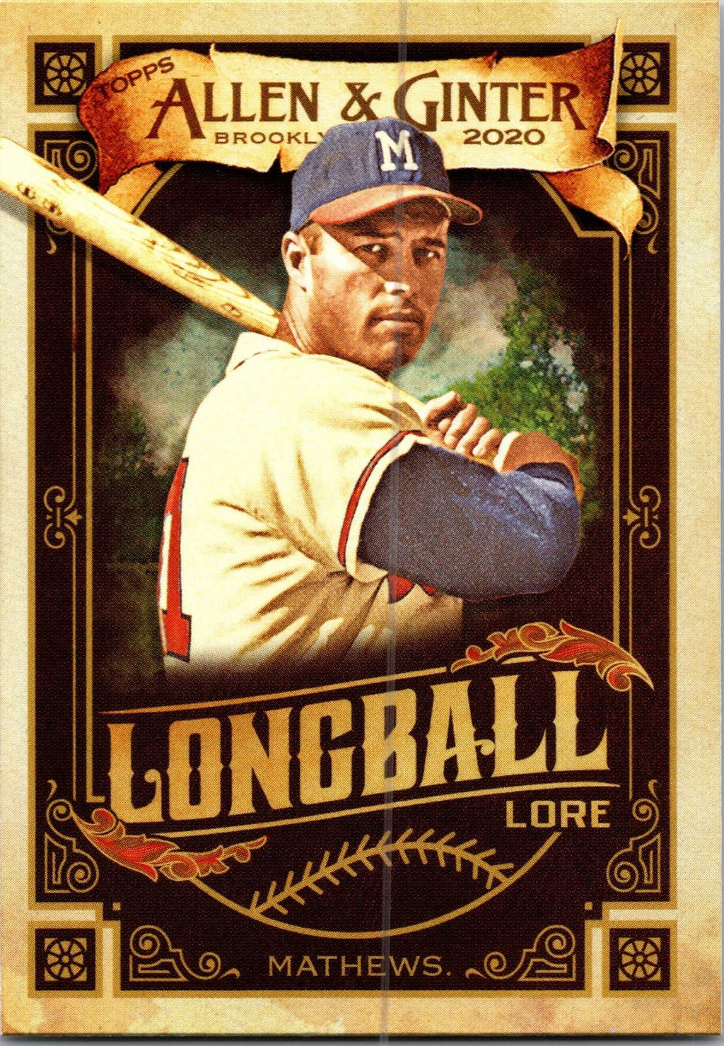 2020 Topps Allen & Ginter #LL-25 Eddie Mathews Longball Lore