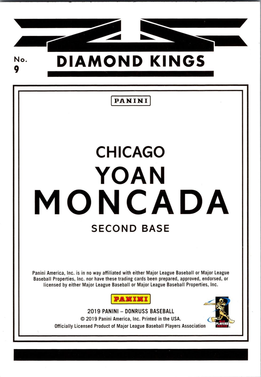 2019 Donruss #9 Yoan Moncada