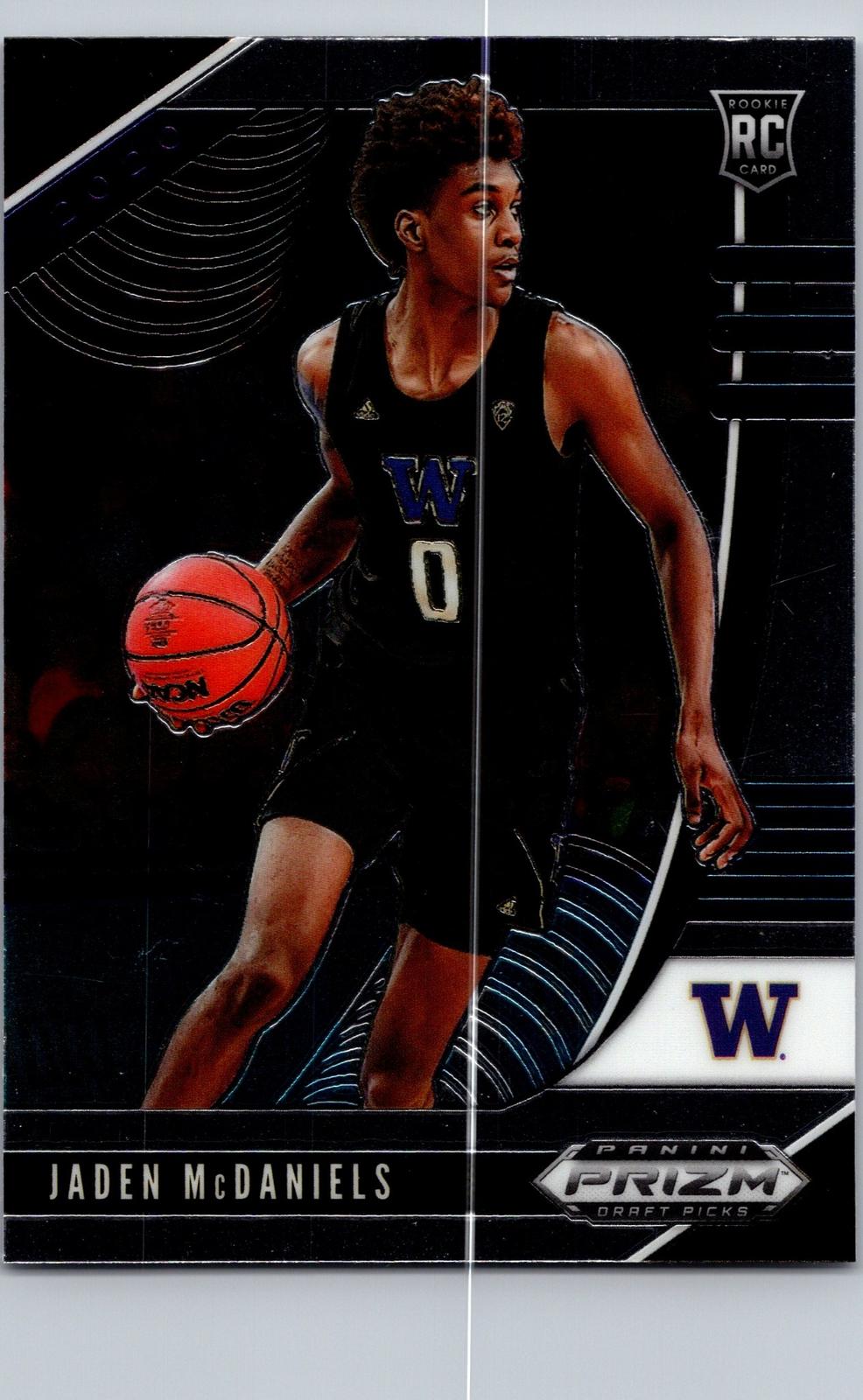 2020 Panini Prizm Draft Picks Collegiate #11 Jaden McDaniels