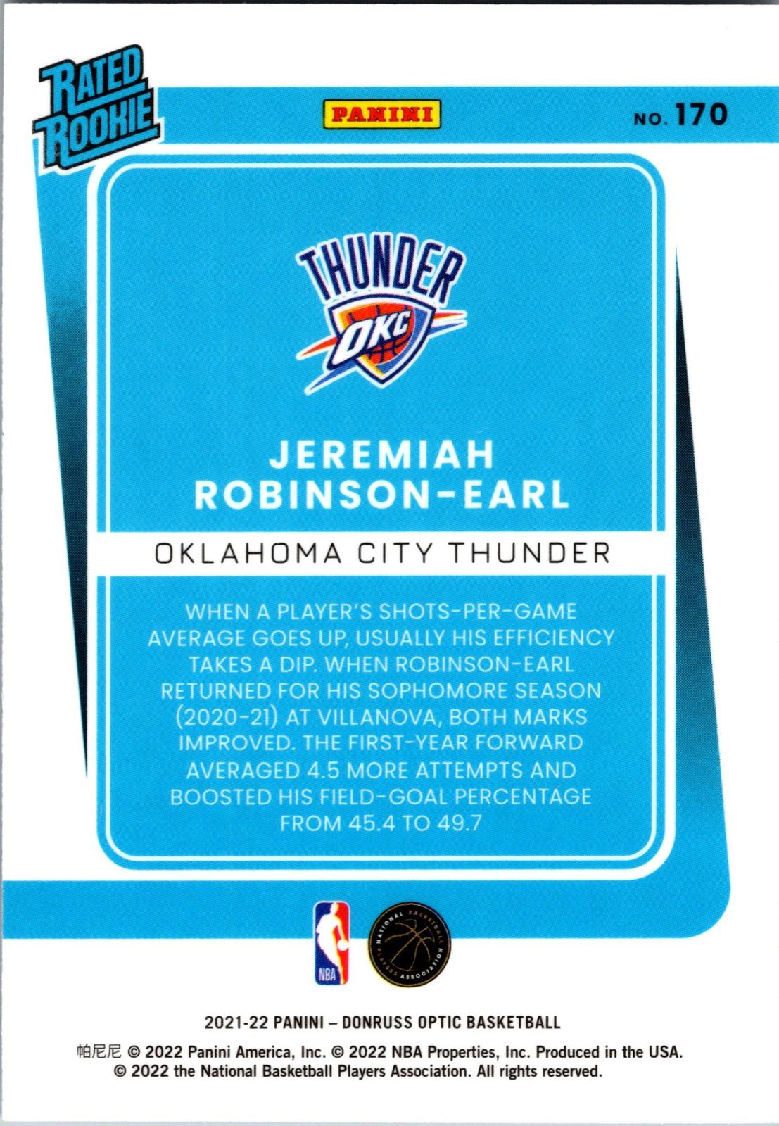 2021-22 Donruss Optic #170 Jeremiah Robinson-Earl