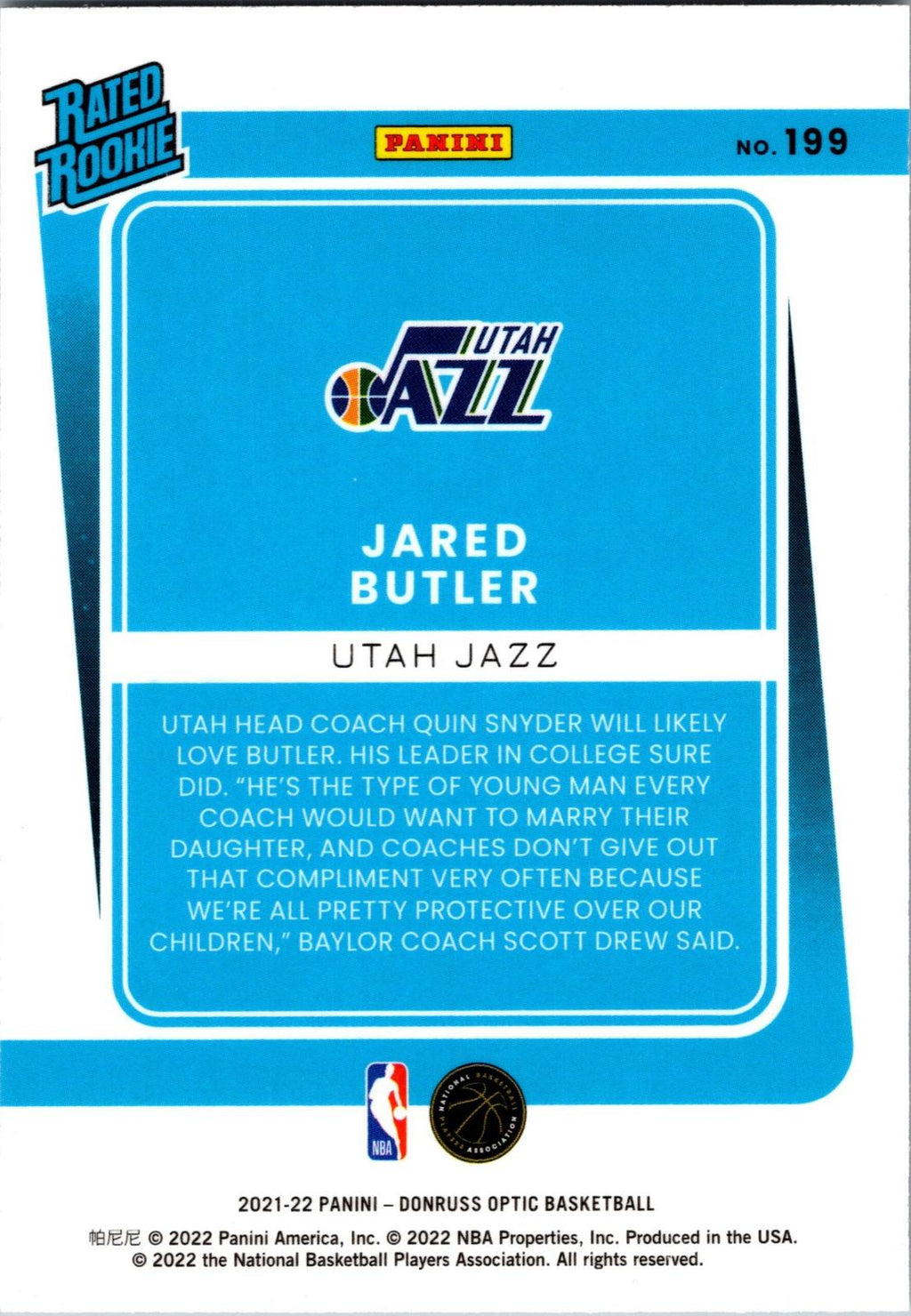2021-22 Donruss Optic #199 Jared Butler