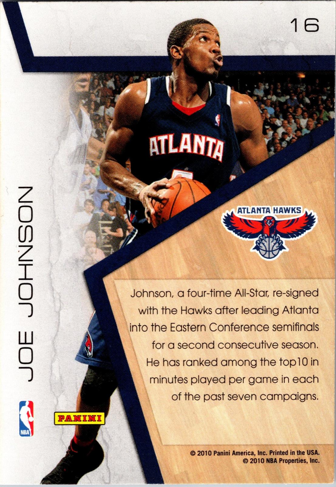 2010-11 Panini Threads #16 Joe Johnson Century Stars