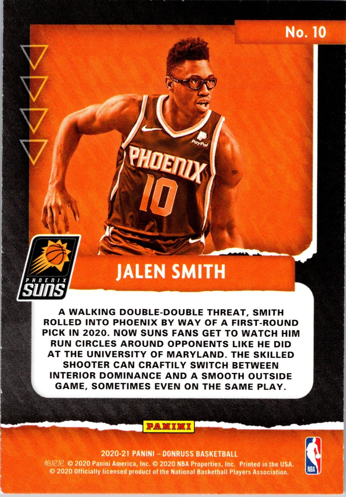 2020-21 Donruss #10 Jalen Smith Great X-Pectations