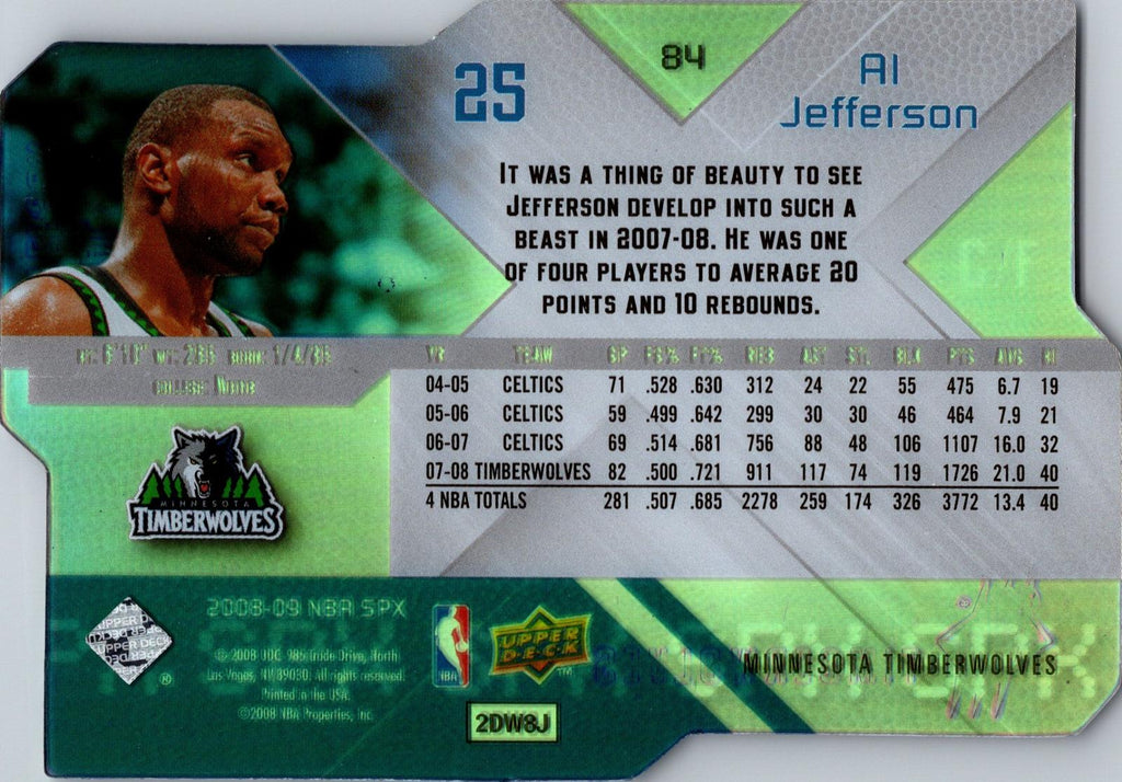 2008-09 SPx #84 Al Jefferson