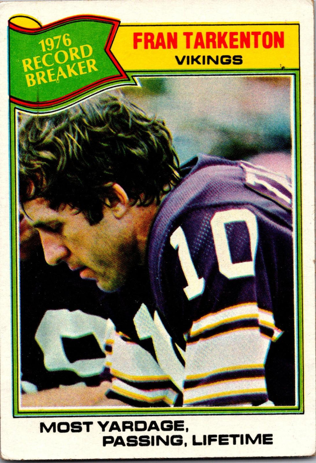 1977 Topps #454 Fran Tarkenton