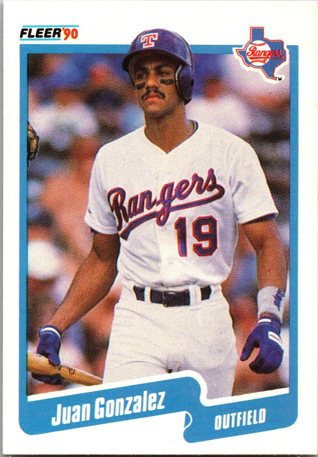 1990 Fleer #297b Juan Gonzalez