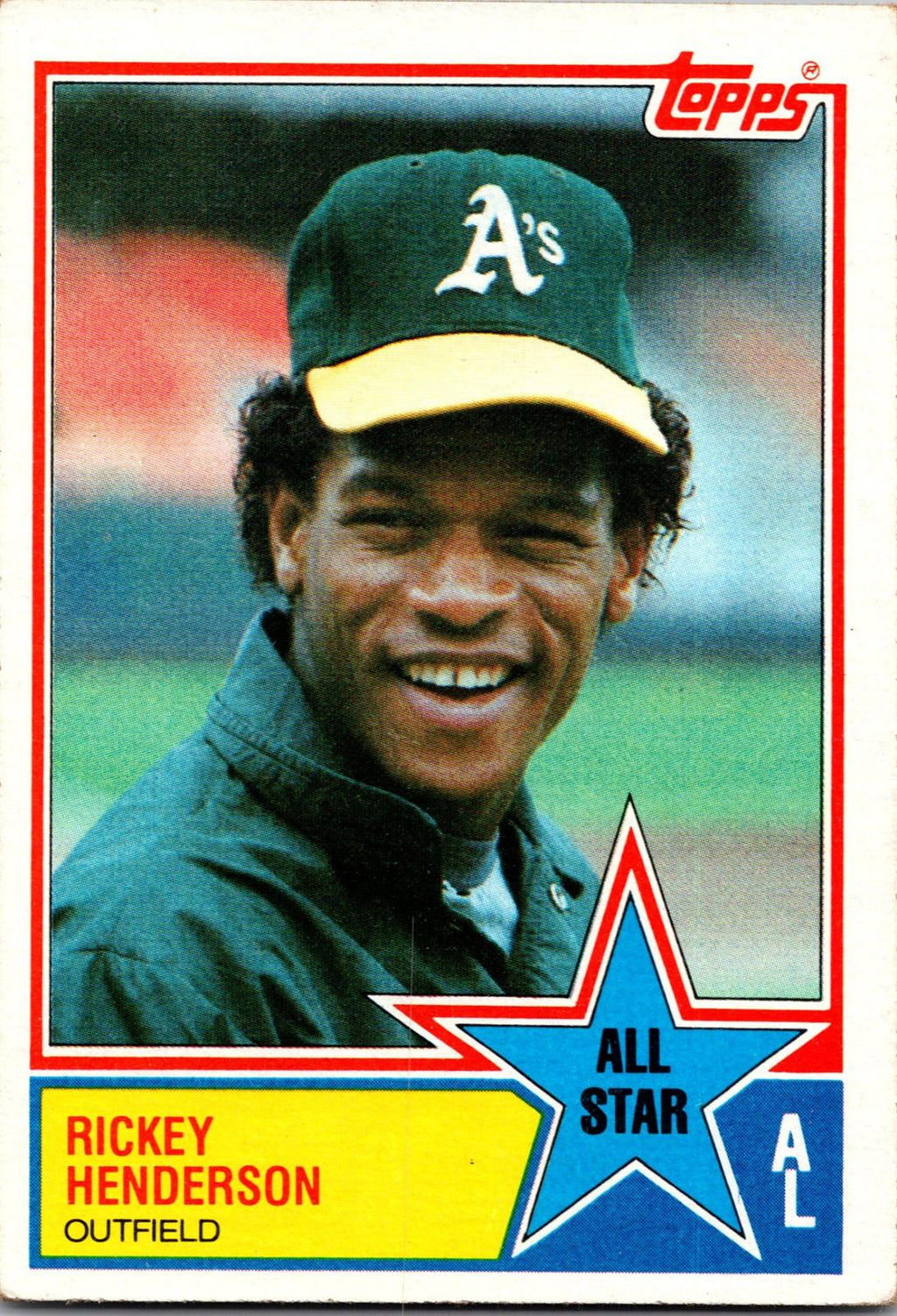 1983 Topps #391 Rickey Henderson