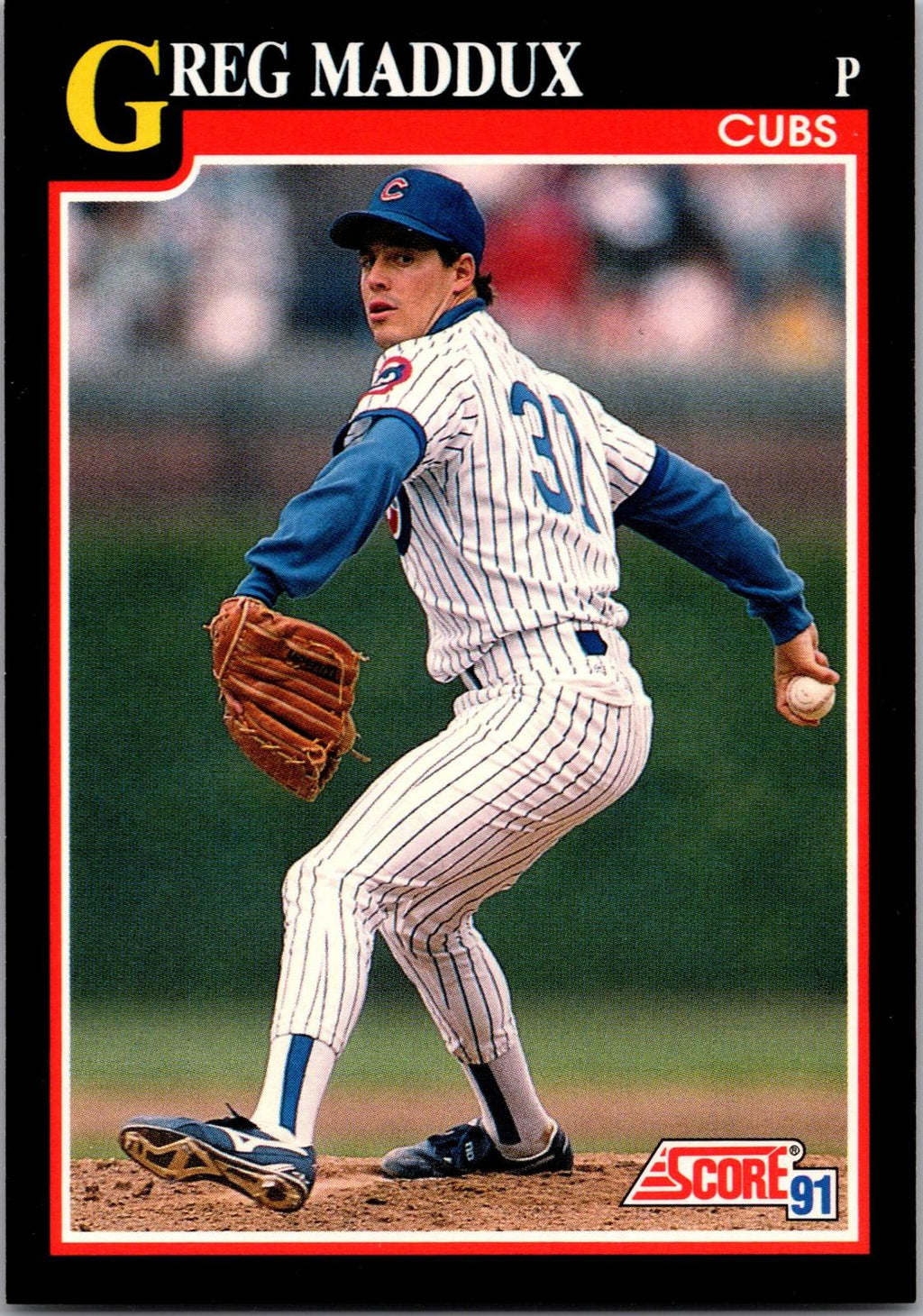 1991 Score #317 Greg Maddux