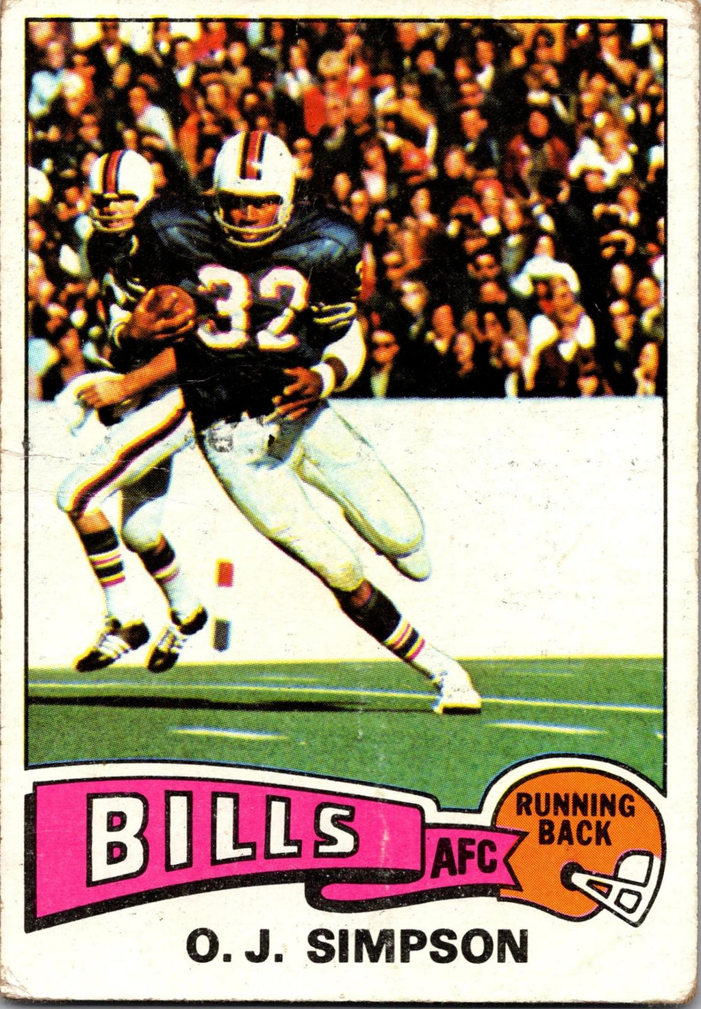 1975 Topps #500 O.J. Simpson