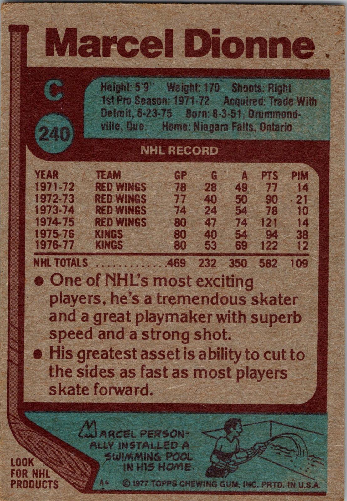 1977-78 Topps #240 Marcel Dionne