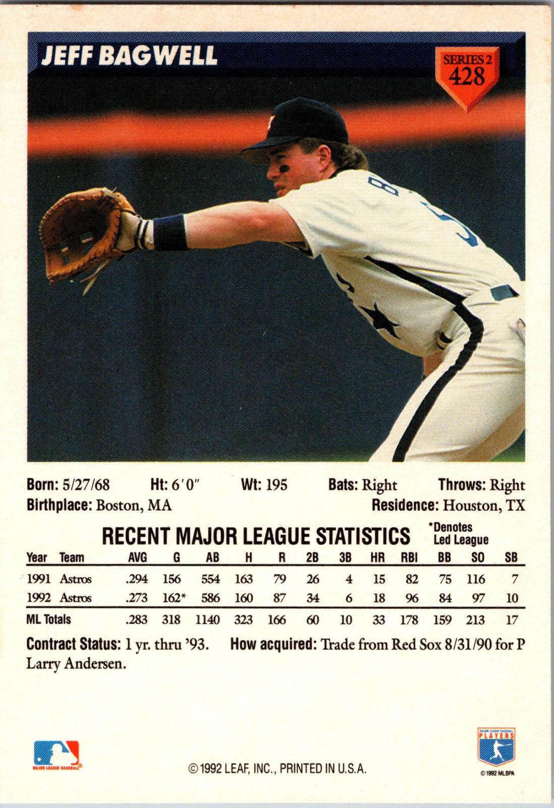 1993 Donruss #428 Jeff Bagwell