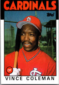 1986 Topps #370 Vince Coleman