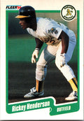 1990 Fleer #10b Rickey Henderson