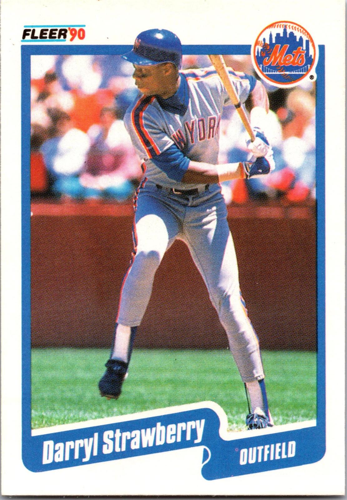 1990 Fleer #217 Darryl Strawberry