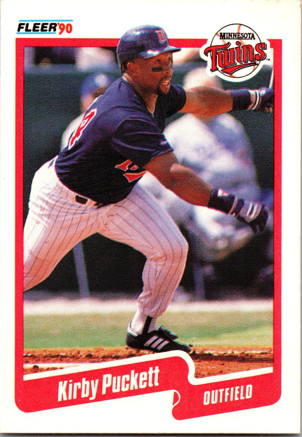 1990 Fleer #383b Kirby Puckett