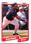 1990 Fleer #383b Kirby Puckett