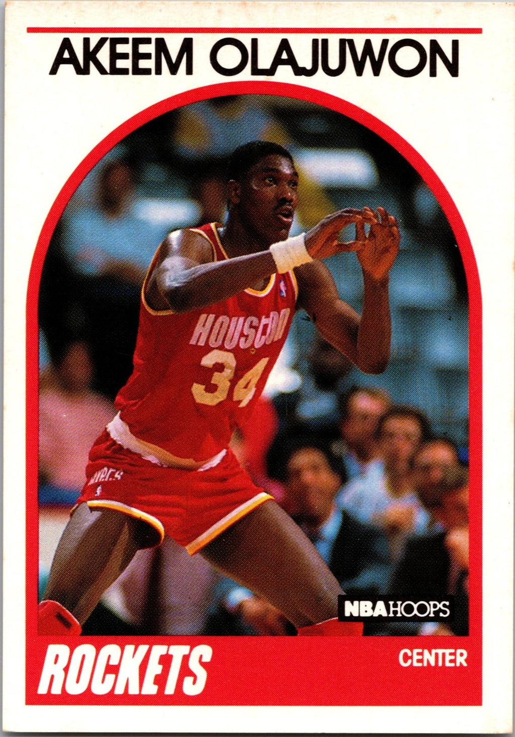 1989-90 Hoops #180 Akeem Olajuwon