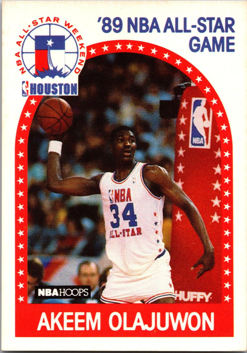 1989-90 Hoops All-Star Panels Perforated #178 Akeem Olajuwon