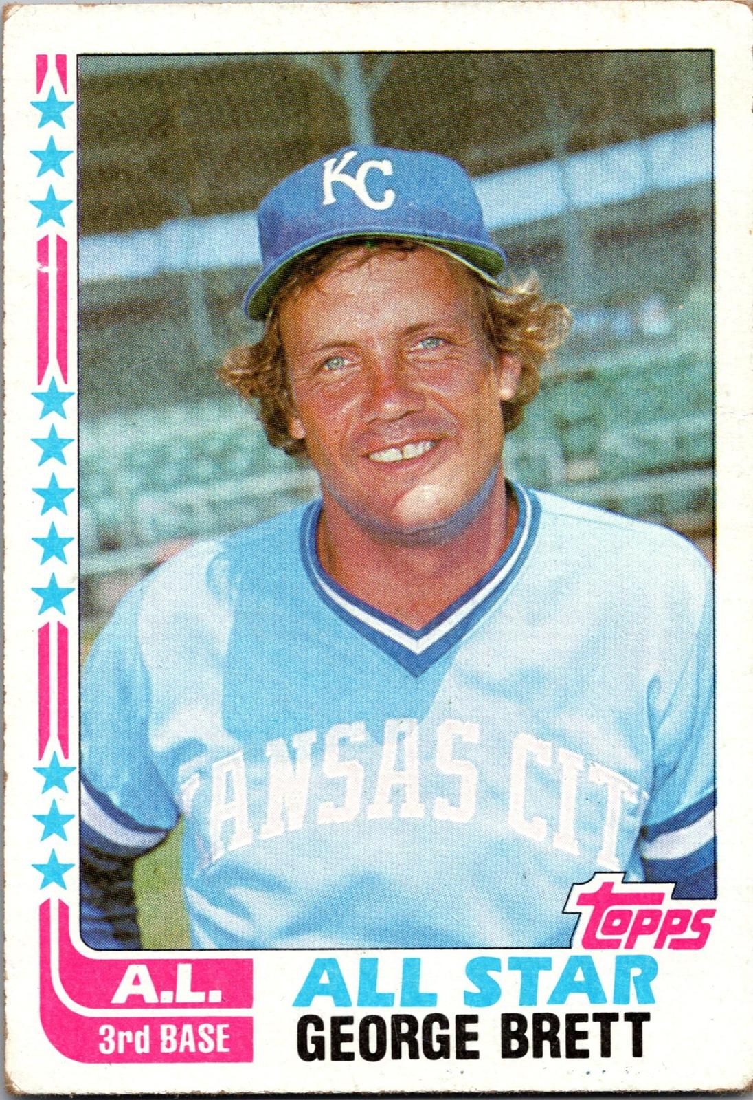 1982 Topps #549 George Brett Blackless