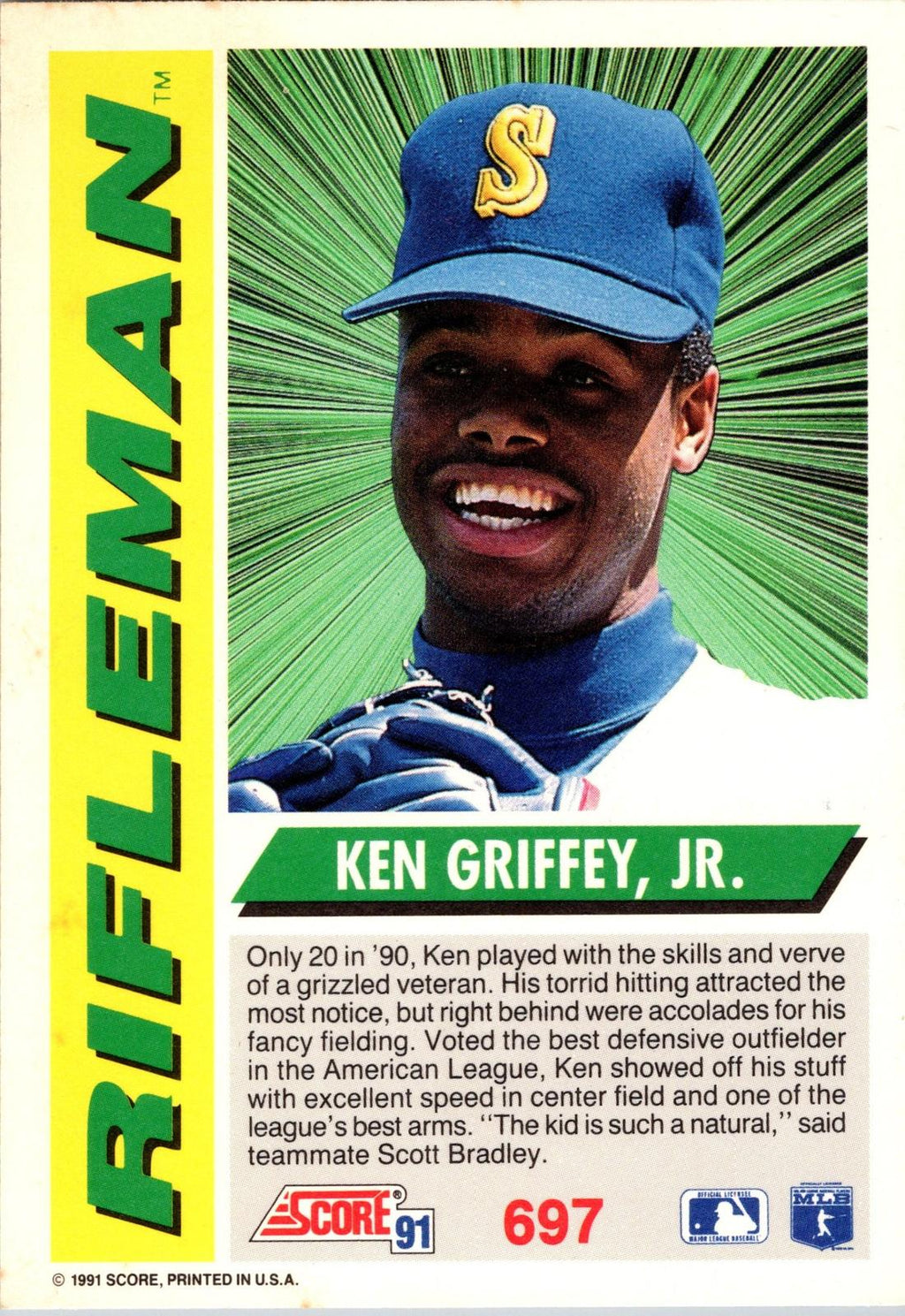 1991 Score #697 Ken Griffey, Jr.