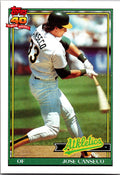 1991 Topps #700 Jose Canseco