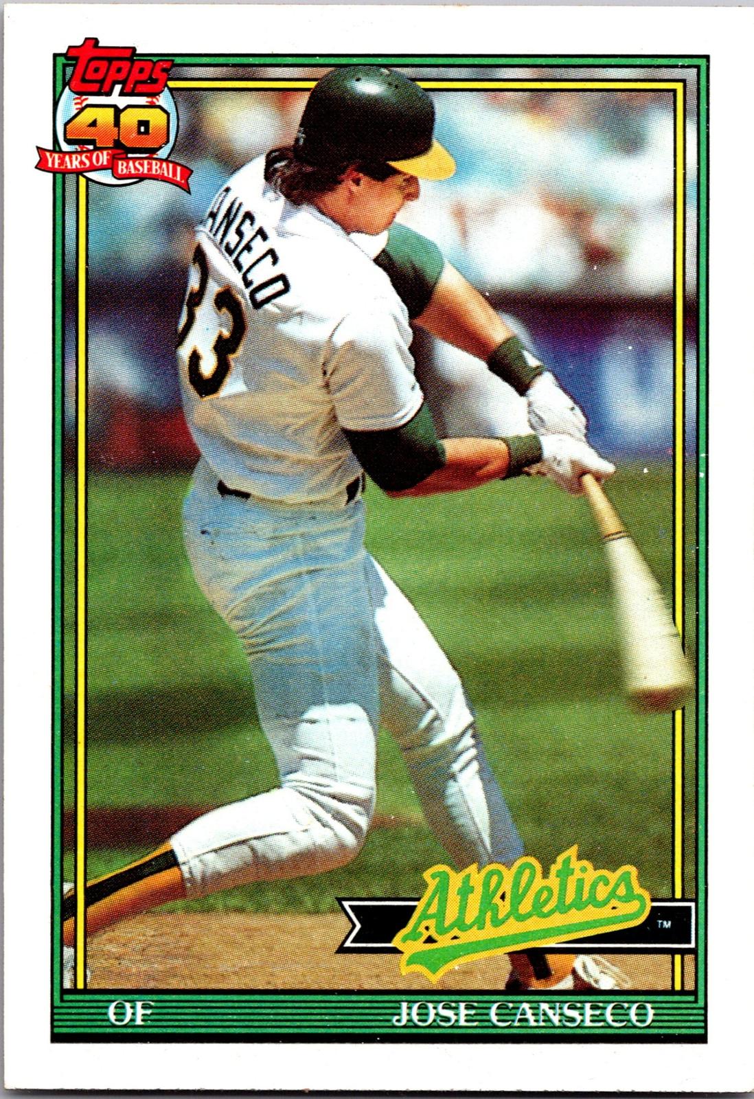 1991 Topps #700 Jose Canseco