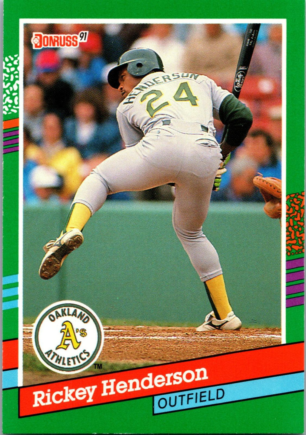 1991 Donruss #648b Rickey Henderson