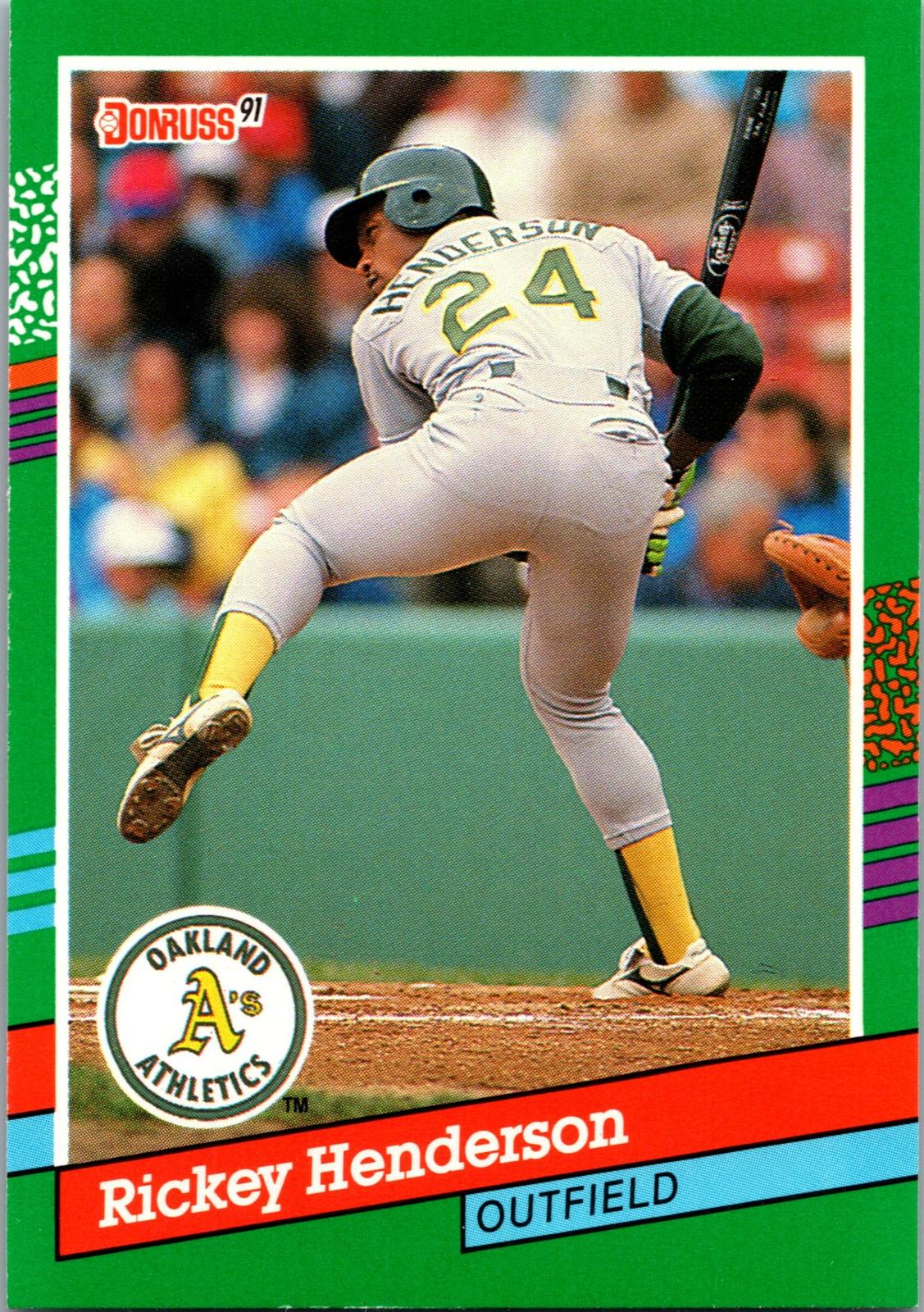 1991 Donruss #648b Rickey Henderson