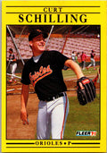 1991 Fleer #491b Curt Schilling