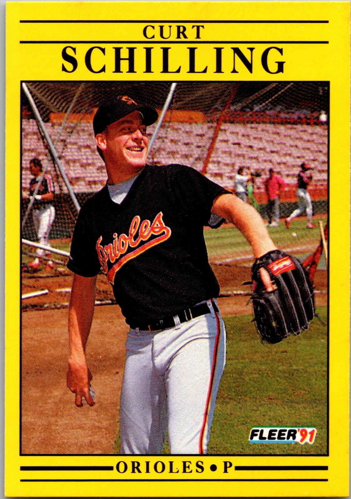 1991 Fleer #491b Curt Schilling