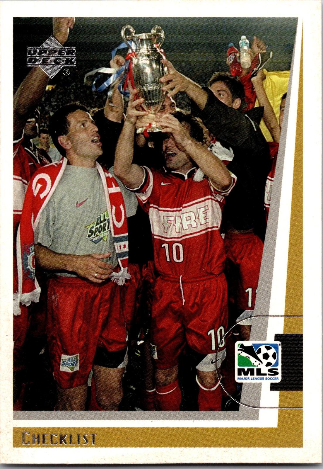 1999 Upper Deck MLS #109 Chicago MLS Champions