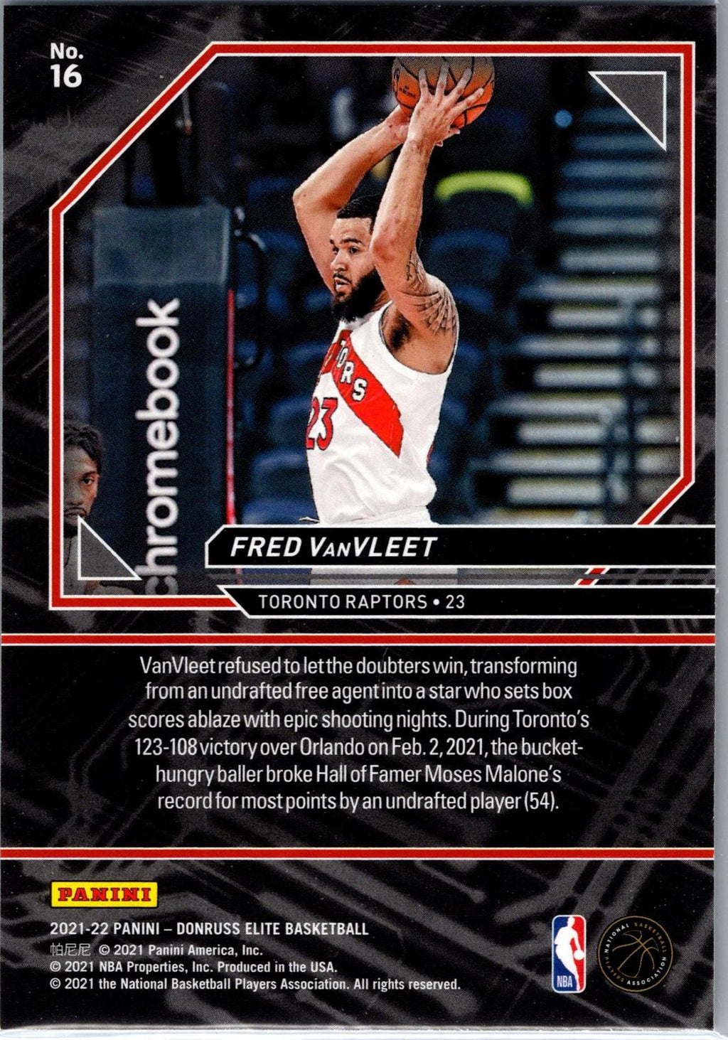 2021-22 Donruss Elite #16 Fred VanVleet Power Formulas