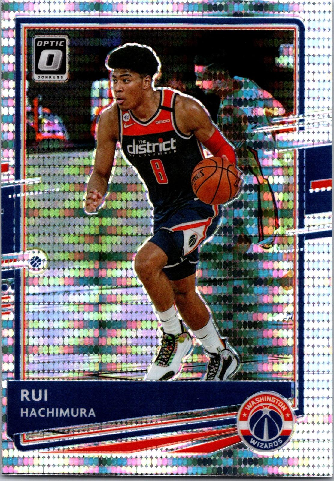 2020-21 Donruss Optic #67 Rui Hachimura Silver Pulsar