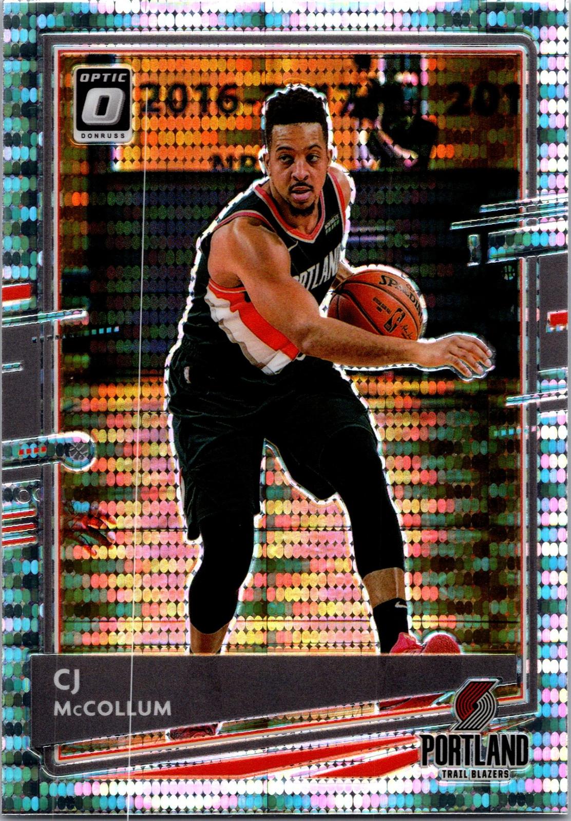 2020-21 Donruss Optic #135 CJ McCollum Silver Pulsar