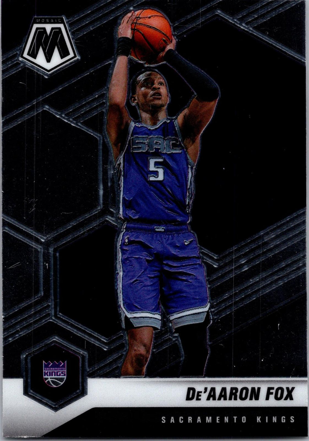 2020-21 Panini Mosaic #168 De'Aaron Fox