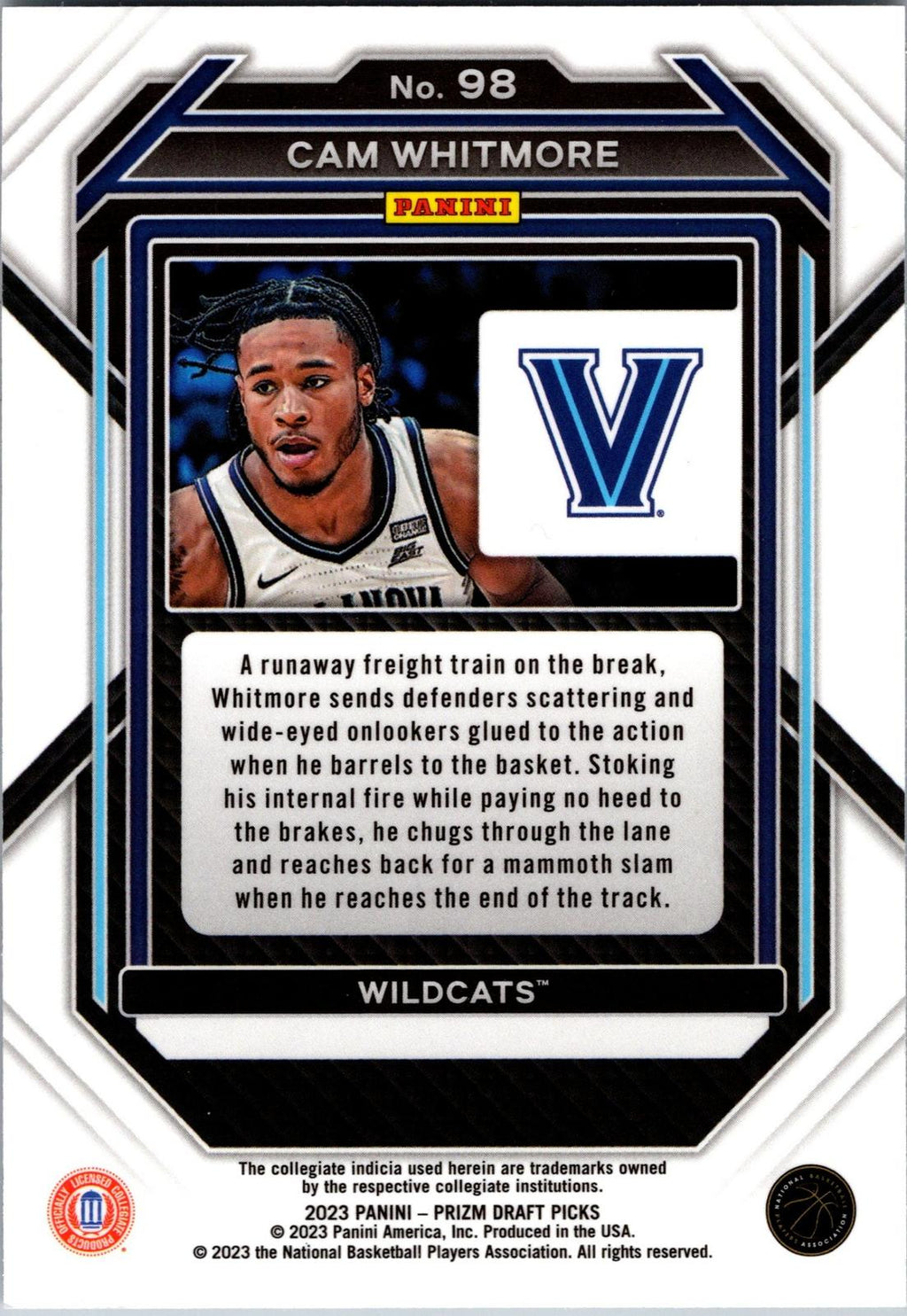 2023 Panini Prizm Draft Picks #98 Cam Whitmore