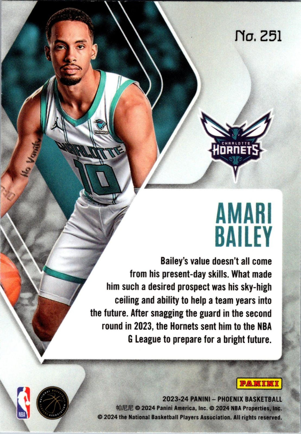 2023-24 Panini Phoenix #251 Amari Bailey