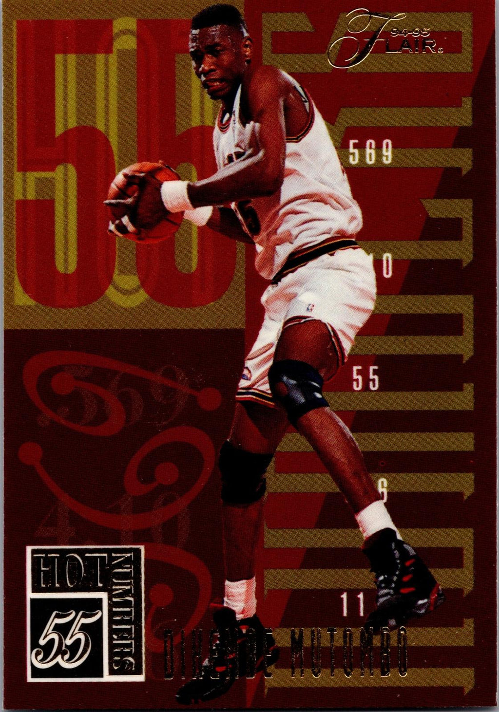 1994-95 Flair #10 Dikembe Mutombo Hot Numbers