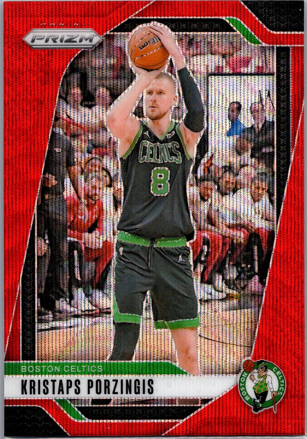 2024-25 Panini Prizm #114 Kristaps Porzingis Prizm Ruby Wave