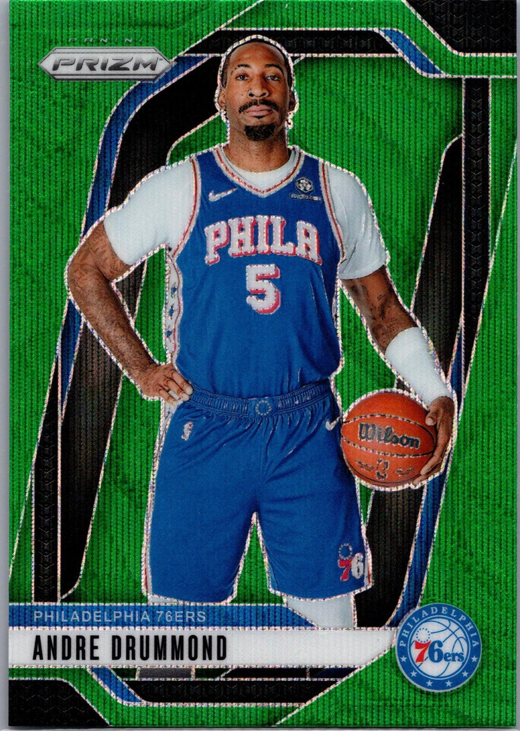 2024-25 Panini Prizm #18 Andre Drummond Prizm Green