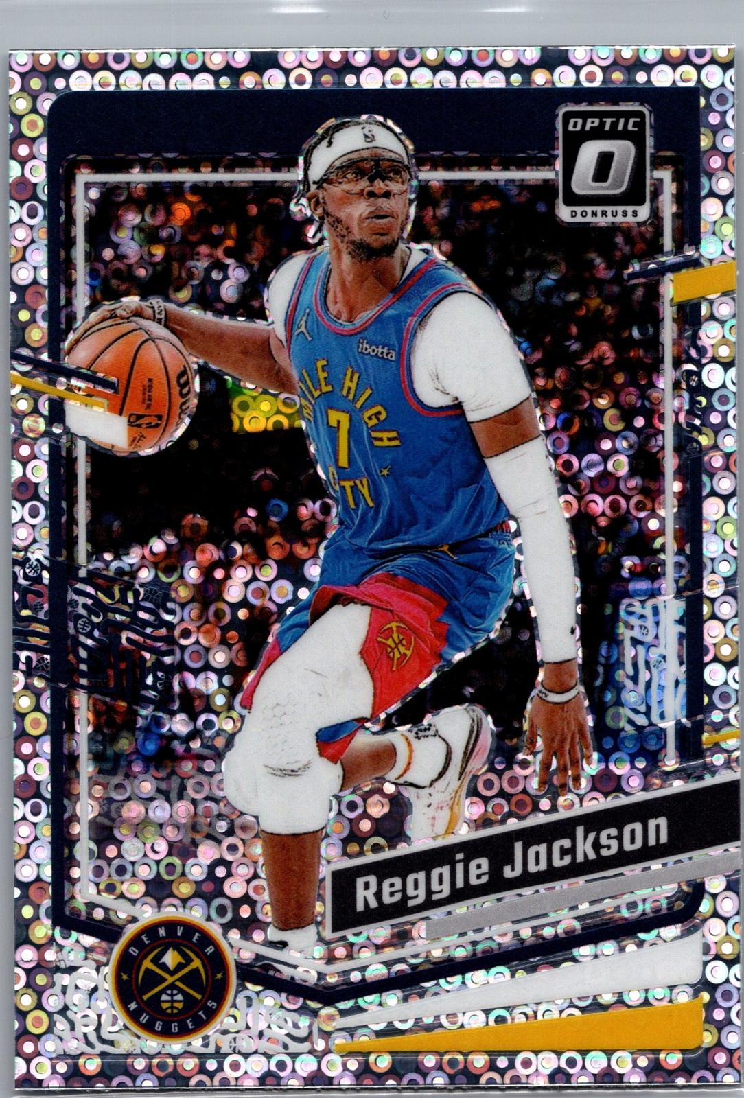 REGGIE JACKSON 2023-24 DONRUSS OPTIC DISCO PRIZM NUGGETS #167